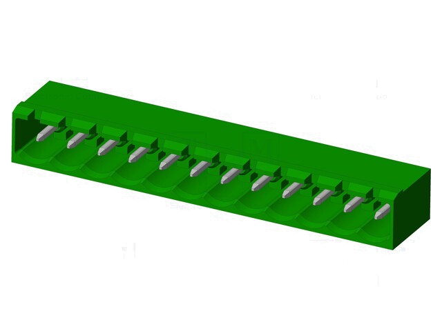 Connector: ontkoppelbare terminal strip; contact; mannelijk Connector: ontkoppelbare terminal strip; contact; mannelijk